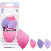 Real Techniques Sunrise To Sunset Miracle Complexion Sponge + 3 Minis Kit 4 Piece Set - Maison des fragrances
