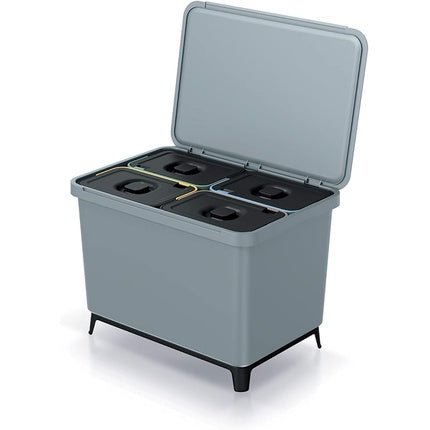 Recycling Sorting System 4x10L Gray - Maison des fragrances