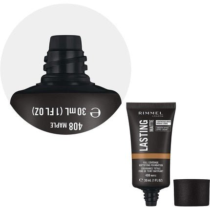 Rimmel Lasting Matte Foundation 408 Maple 30ml - Maison des fragrances