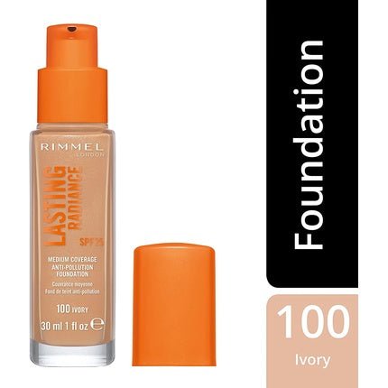 Rimmel Lasting Radiance 100 Ivory 30ml - Maison des fragrances