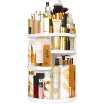Rio Makeup Cosmetic & Brush 360 Rotating Carousel Organizer - Maison des fragrances