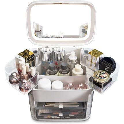 Rio Ultimate Beauty Storage Vanity Case with Touch Dimmable Mirror - Maison des fragrances