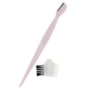 Rose Collection Eyebrow Razor with Comb Cover Inter Vion - Maison des fragrances