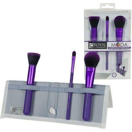Royal & Langnickel MODA Complexion Perfection Makeup Brush Flip Kit Purple - Maison des fragrances