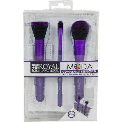 Royal & Langnickel MODA Complexion Perfection Makeup Brush Flip Kit Purple - Maison des fragrances