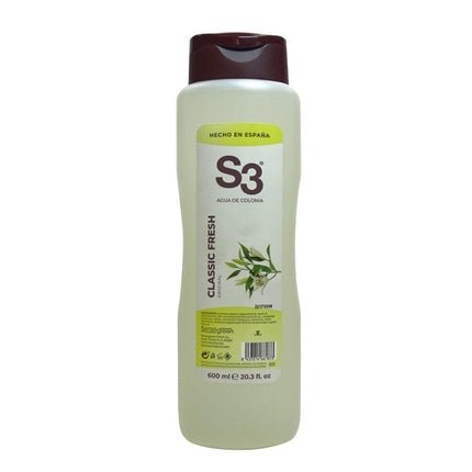 S-3 S3 Classic Fresh Cologne Eau de Cologne (EDC) Mixte 600ml - Maison des fragrances