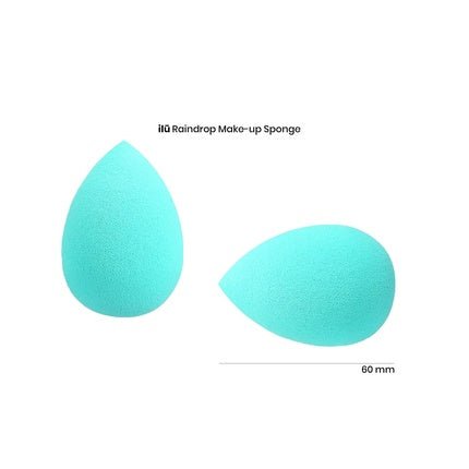 T4B ILU Raindrop Shaped Turquoise Makeup Sponge - Maison des fragrances