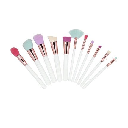 T4B MIMO 11 Piece Makeup Brush Set with Case - Multicolor - Maison des fragrances