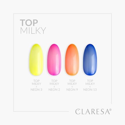 Top Milky No Wipe for UV Nail Polishes 5ml Claresa - Maison des fragrances