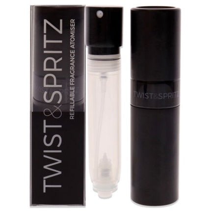 Twist and Spritz Atomiser Black for Women 8ml Refillable Spray - Maison des fragrances