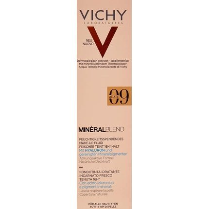 Vichy Mineralblend Hydrating Fluid Foundation 09 Agate Makeup 30ml - Maison des fragrances