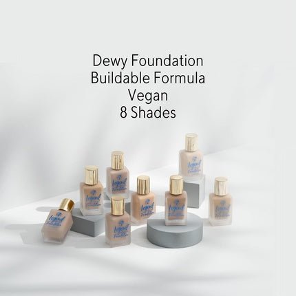 W7 Legend Foundation Creamy Liquid Foundation for Poreless Semi - Matte Medium - Maison des fragrances