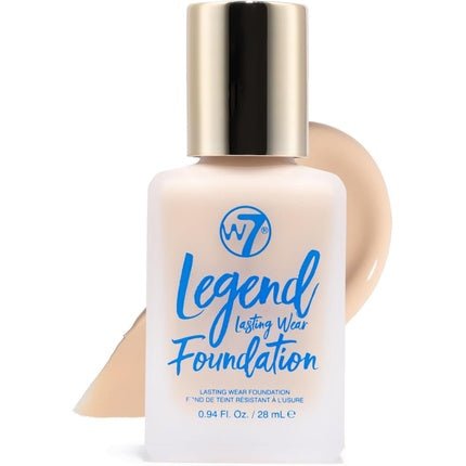 W7 Legend Foundation Creamy Liquid Foundation for Poreless Semi - Matte Medium - Maison des fragrances